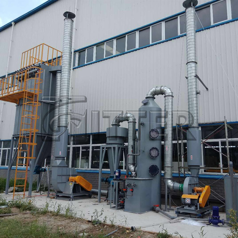 干式除塵+濕式除塵