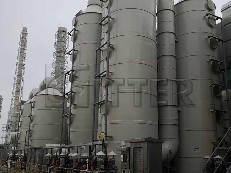 洗滌塔吸收處理系統